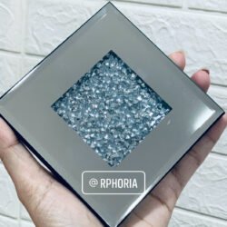 Alternative view of Crystal Coasters with Sparkled Crushed Diamond Design (Set of 4)