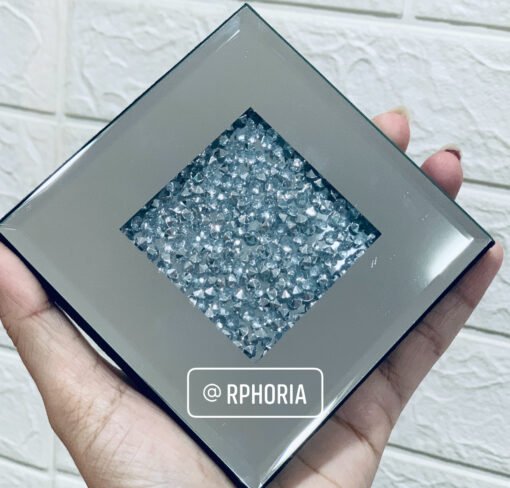 Crystal Coasters with Sparkled Crushed Diamond Design (Set of 4) - Image 2
